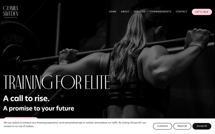 Screenshot of camillasweden.com