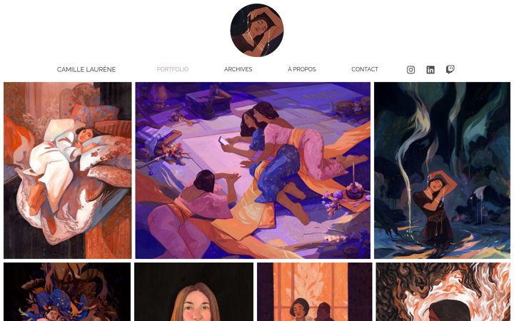 Screenshot of camille-laurene.com