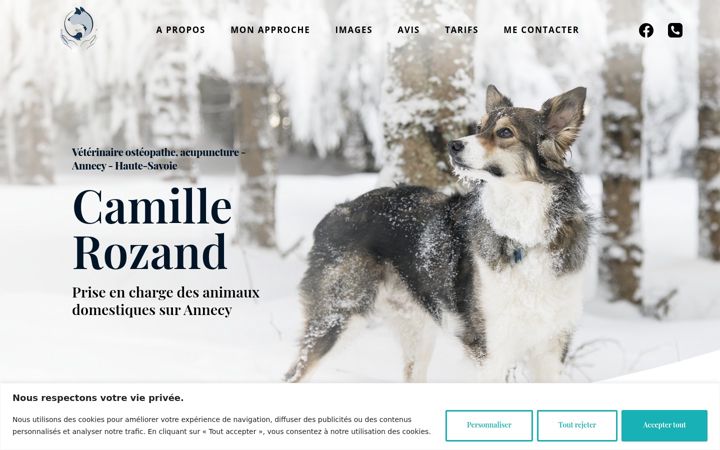 Screenshot of camille-rozand.com