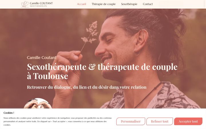 Screenshot of camillecoutant.fr