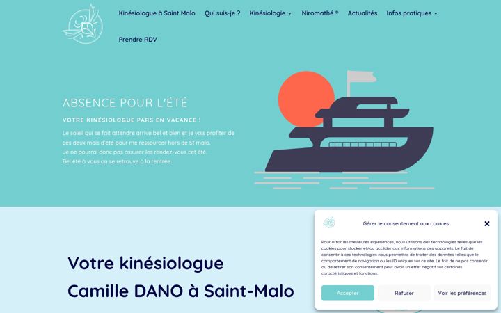 Screenshot of camilledano.com
