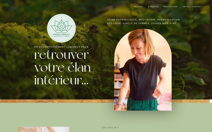 Screenshot of camillefargeout.fr