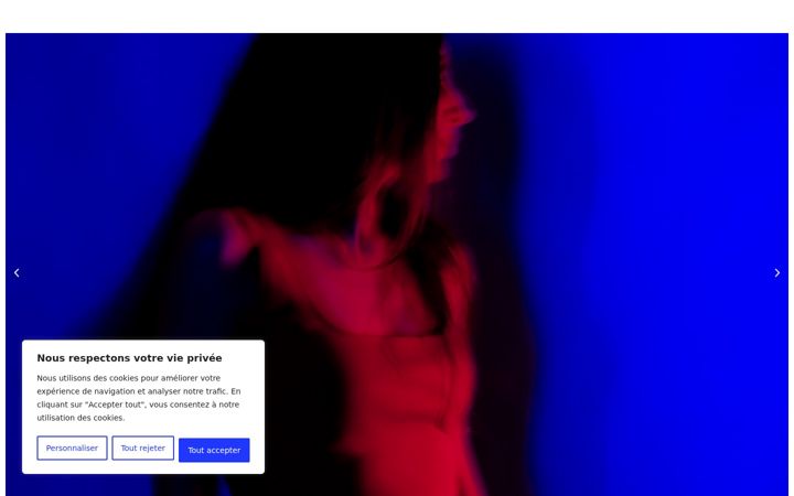 Kuvakaappaus sivustosta camillejabinet-photographie.fr