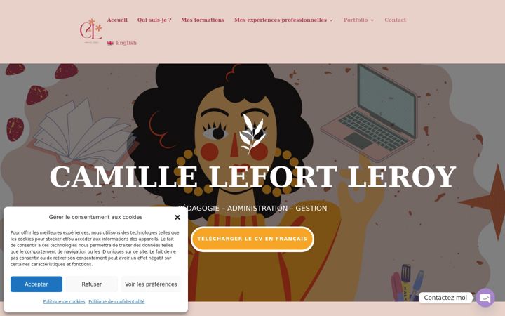 Screenshot of camilleleroy.com