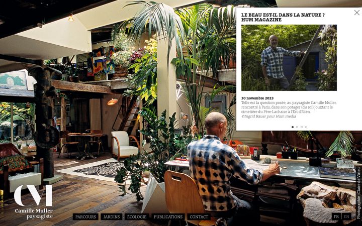 Screenshot of camillemuller.com