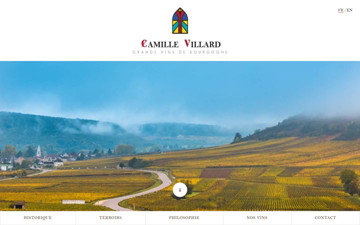 Screenshot of camillevillard.eu