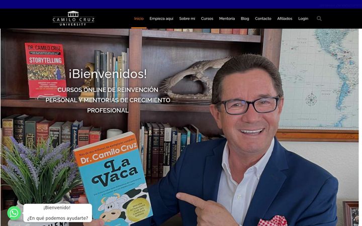 Screenshot of camilocruzuniversity.com