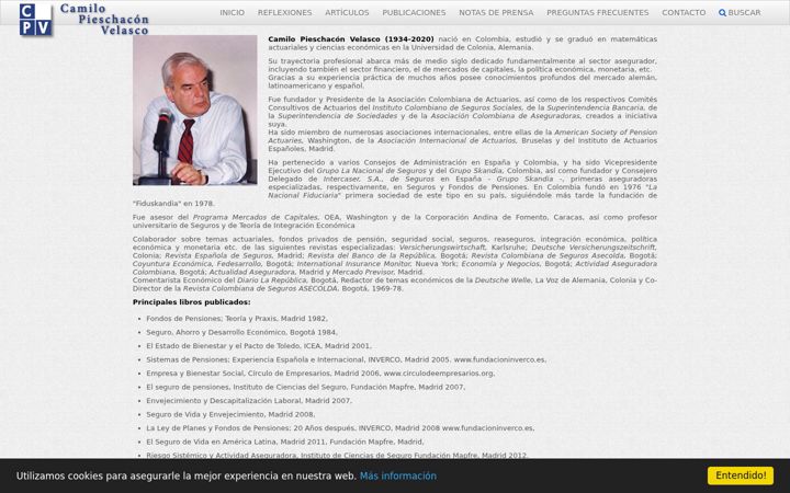 Screenshot of camilopieschacon.com