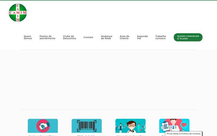 Screenshot of camim.com.br