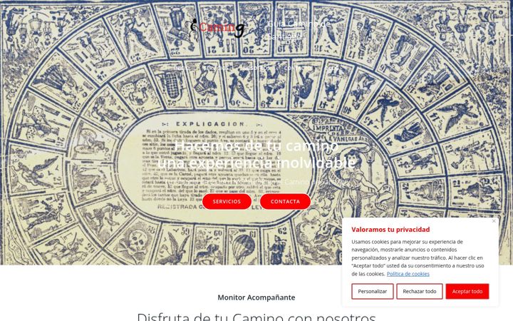 Screenshot of camin9.es