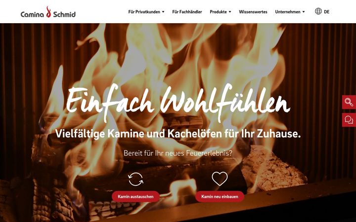 Screenshot of camina-schmid.de
