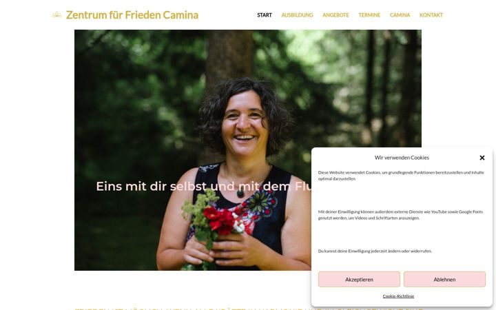 Screenshot of caminahupfauer.com