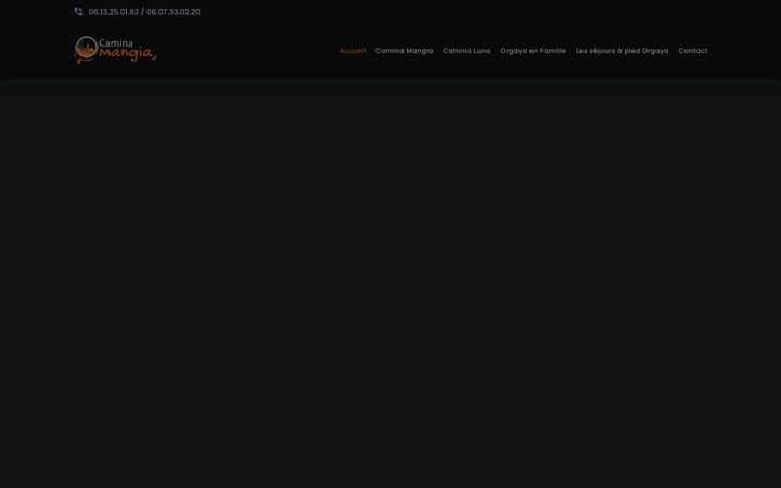 Screenshot of caminamangia.com