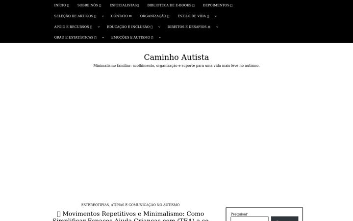 Screenshot of caminhoautista.com