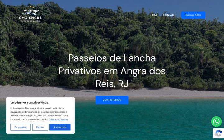 Screenshot of caminhodomarangra.com.br