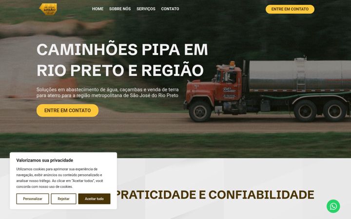 Screenshot of caminhoespipabarretos.com.br