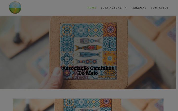 Screenshot of caminhosdomeio.pt