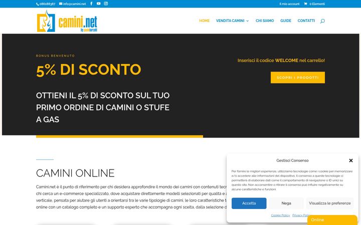 Screenshot of camini.net