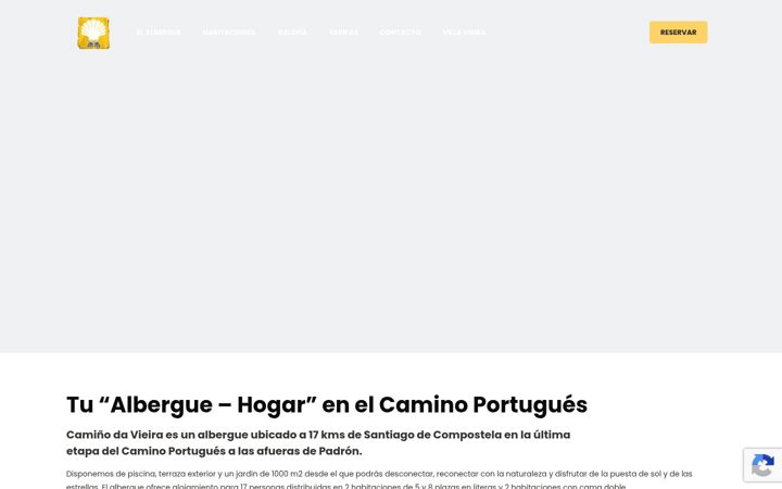 Screenshot of caminodavieira.com