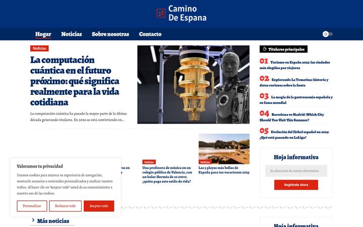 Screenshot of caminodeespana.blog
