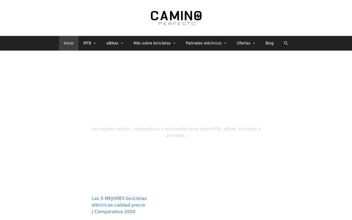 Screenshot of caminoperfecto.com