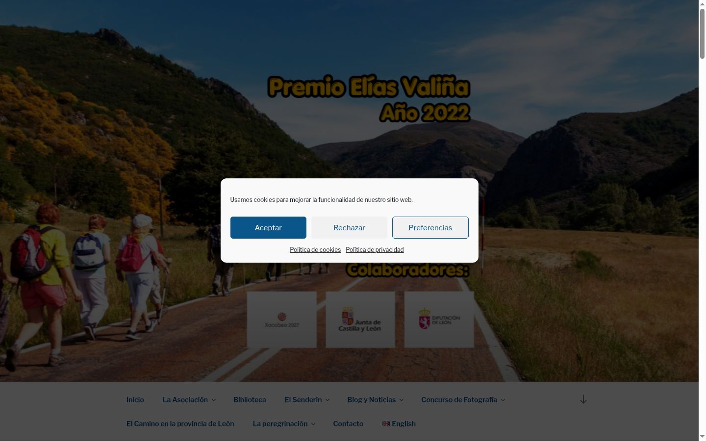Ekrānuzņēmums ar piekrišanas baneri, kas tika rādīts pirms jebkādas mijiedarbības