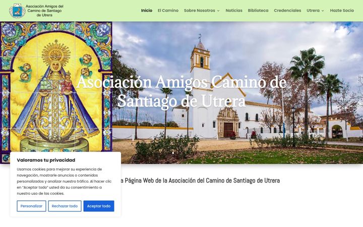 Screenshot of caminosantiagoutrera.org