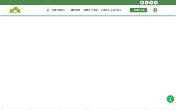 Screenshot of caminosdelassierras.com.ar