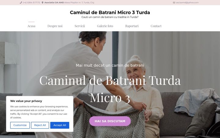 Screenshot of caminulmicro3.ro