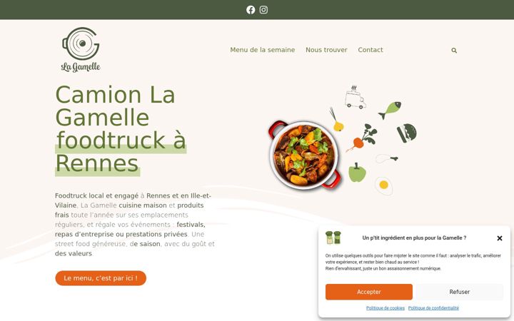 Screenshot of camion-lagamelle.fr
