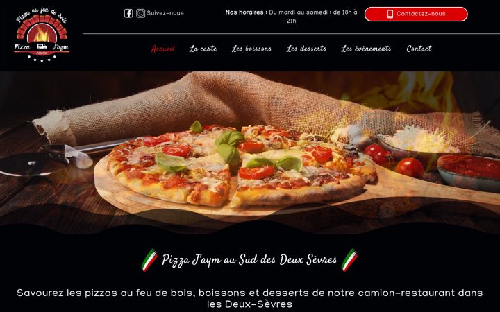 Screenshot of camion-pizza-jaym.fr