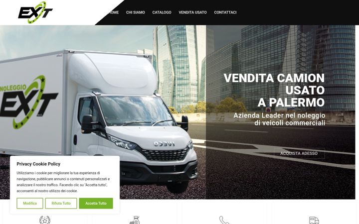 Screenshot ta' camionusatipalermo.it