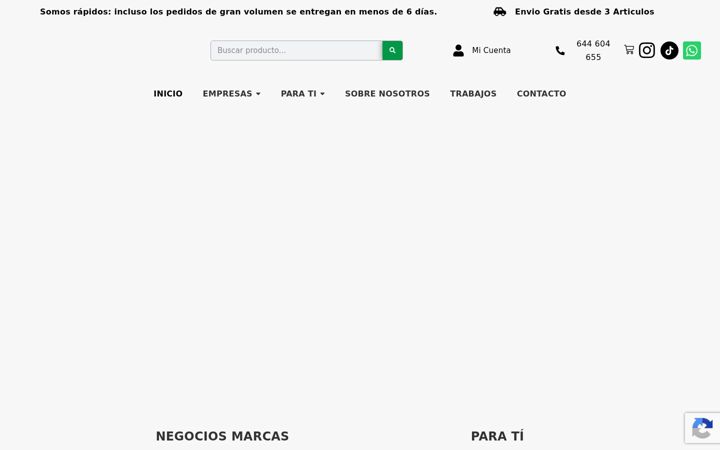 Captura de ecrã de camirooll.es