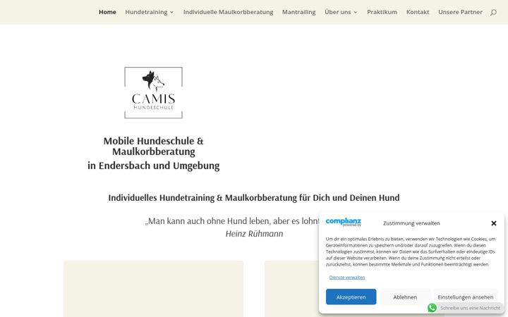 Screenshot του camis-hundeschule.de