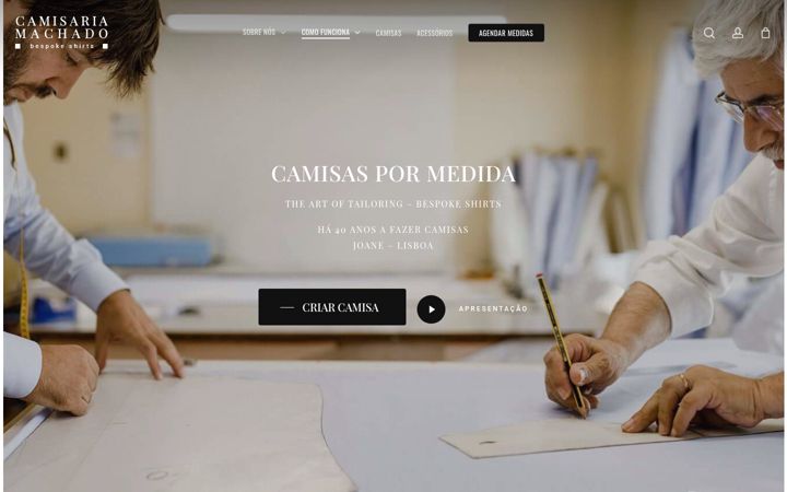 Skjermbilde av camisariamachado.pt