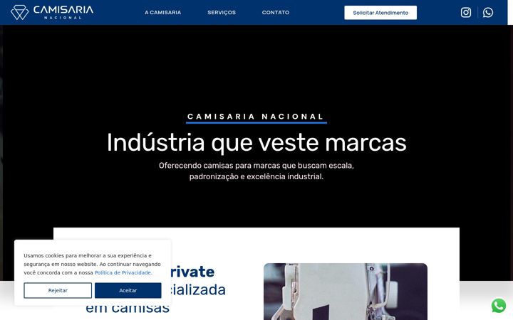 Screenshot van camisarianacional.ind.br