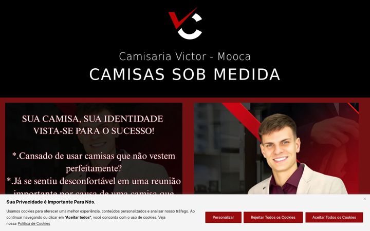 Screenshot of camisariavictormooca.com.br