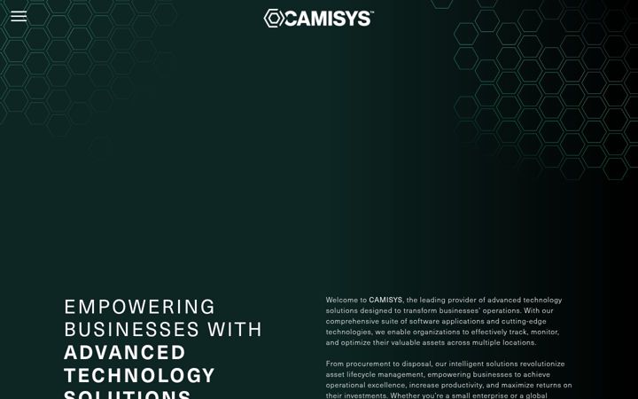 Screenshot of camisys.com