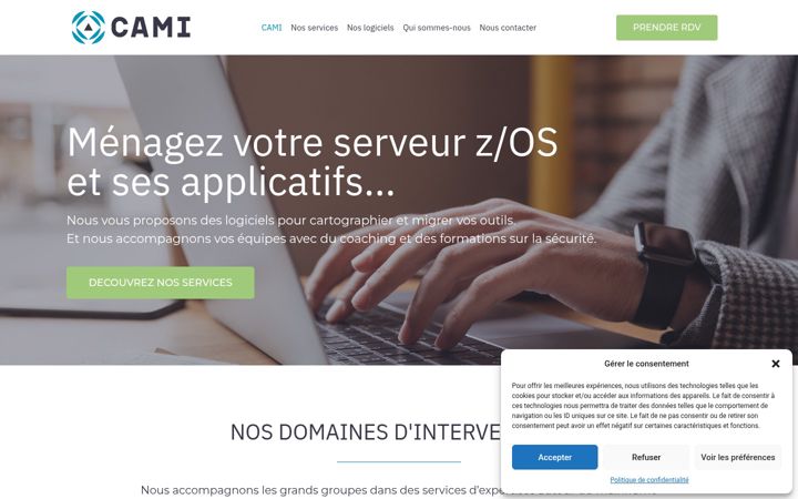 Screenshot of camits.com