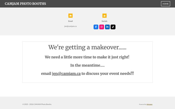 Screenshot of camjam.ca