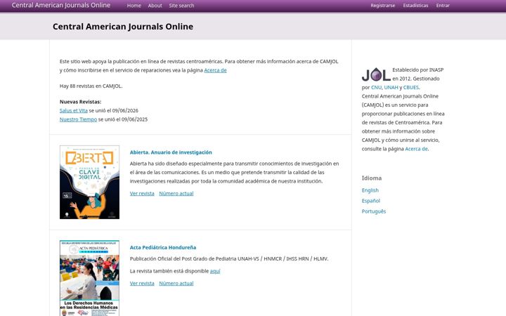 Screenshot von camjol.info