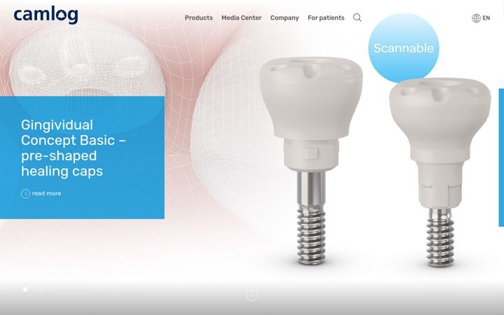 Screenshot of camlog.com