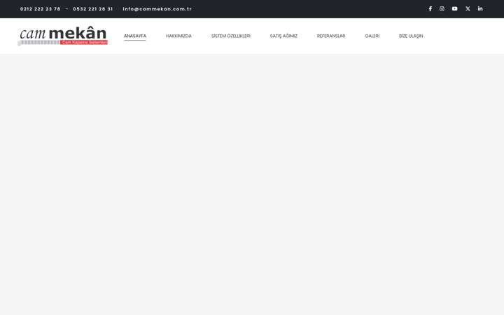 Screenshot of cammekan.com.tr