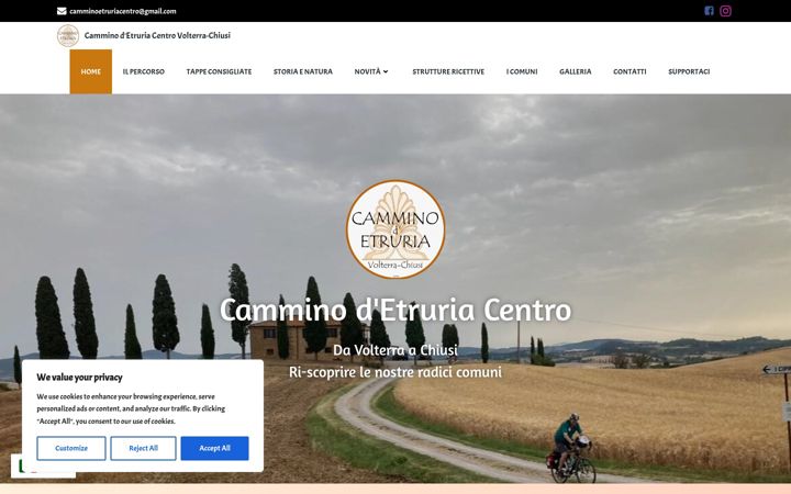 Screenshot of camminodetruriacentro.it