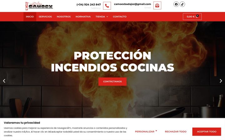 Screenshot of camoex.es