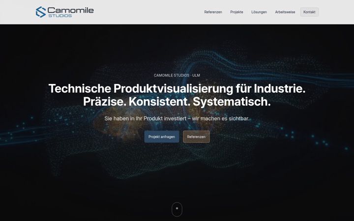 Screenshot of camomiles.de
