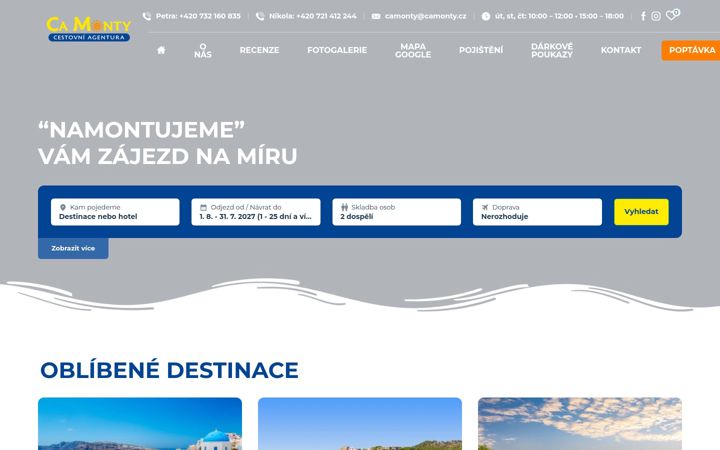 Screenshot of camonty.cz