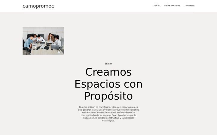 Screenshot of camopromoc.com