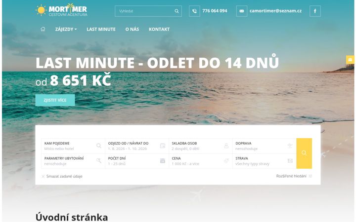 Screenshot of camortimer.cz