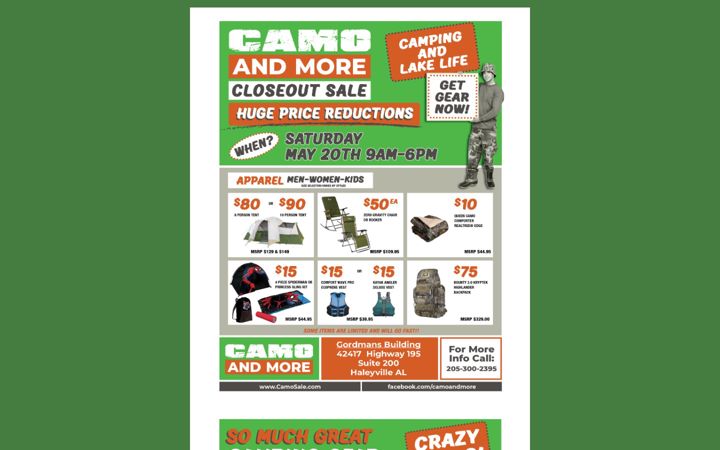Screenshot of camosale.com